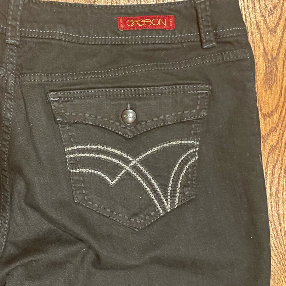 Sasson black bootcut vintage jeans 16
